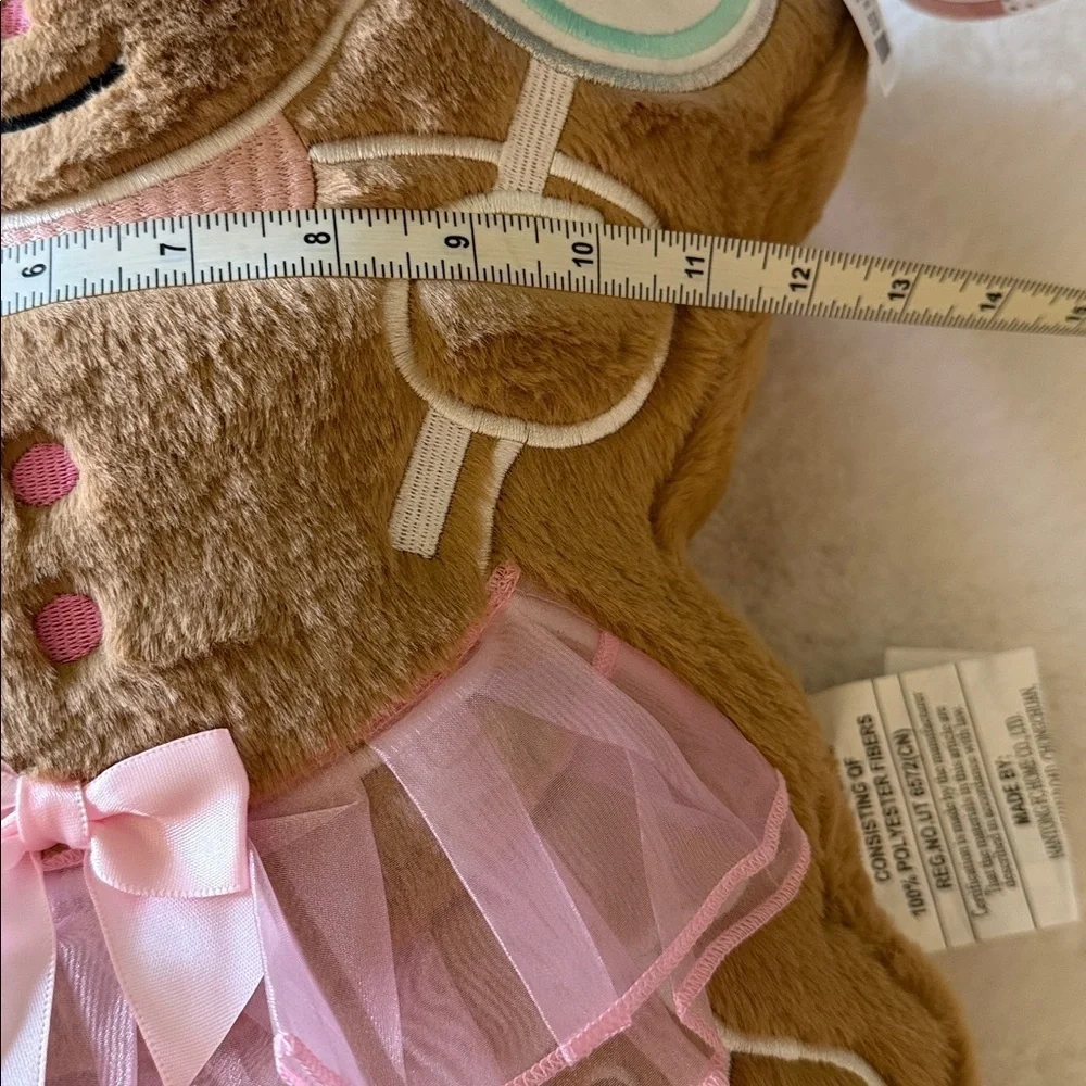 Cupcakes and Cashmere Christmas Faux Fur Gingerbread lollipop Girl Pillow 🍭